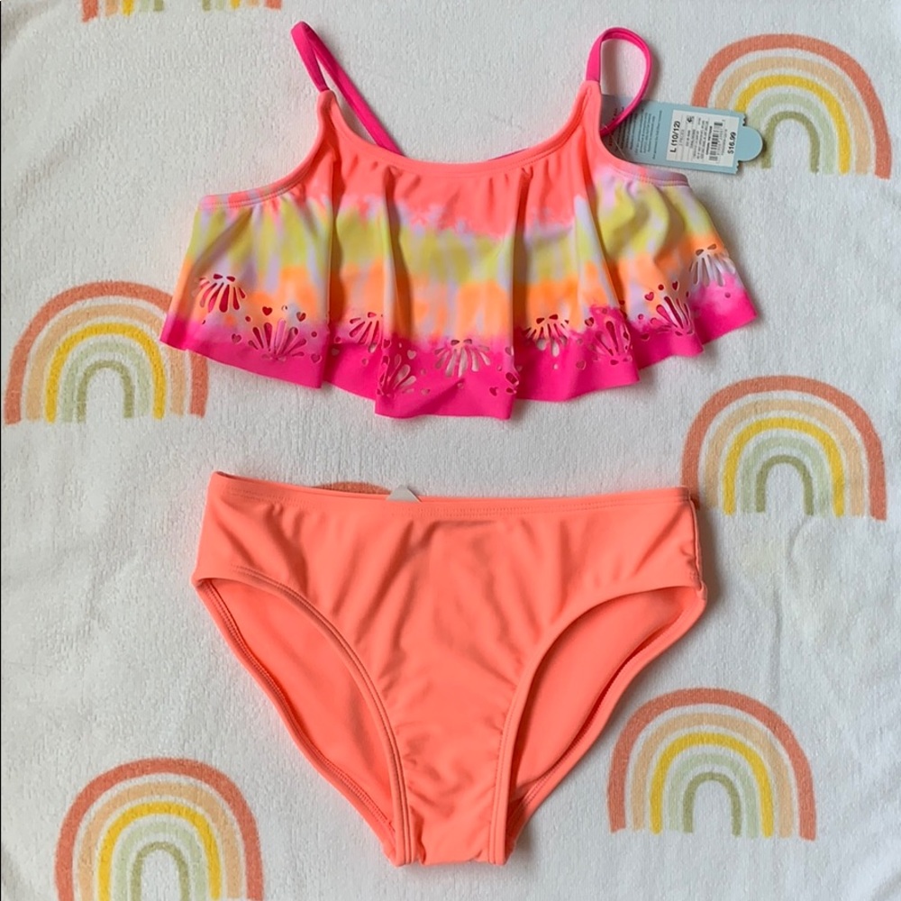 Tie dye girls bikini